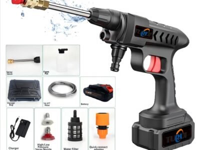 Turui Nettoyeur HP sans fil TR-8106, 30 bar, 24 V, 18000mAh, 4L/min , moteur cuivre, CE, auto/agricole/animaux