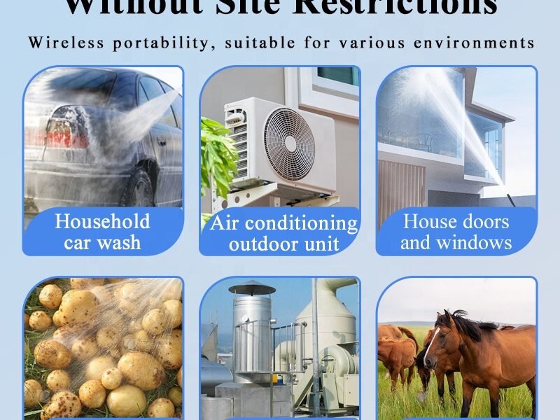 Turui Nettoyeur HP sans fil TR-8106, 30 bar, 24 V, 18000mAh, 4L/min , moteur cuivre, CE, auto/agricole/animaux