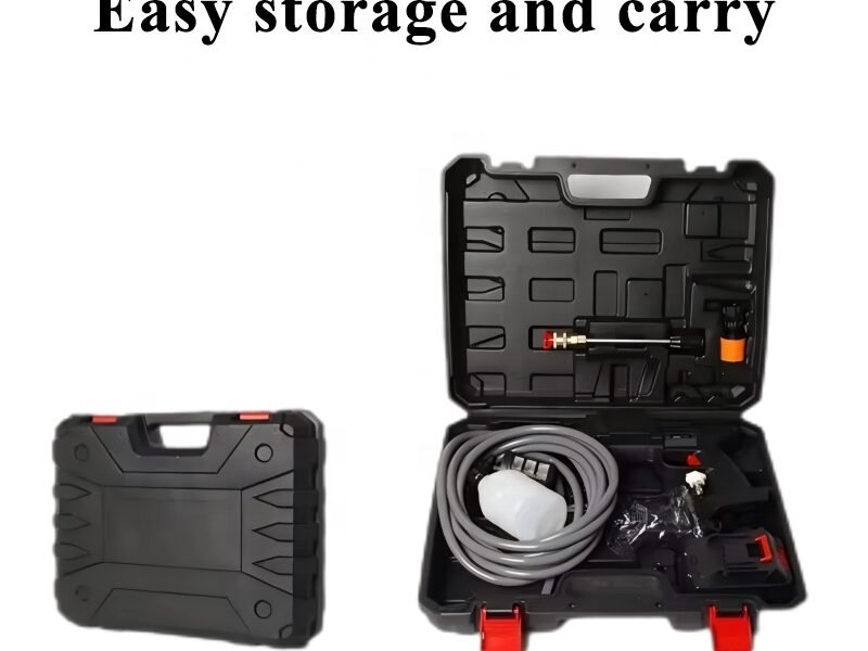 Turui Nettoyeur HP sans fil TR-8106, 30 bar, 24 V, 18000mAh, 4L/min , moteur cuivre, CE, auto/agricole/animaux